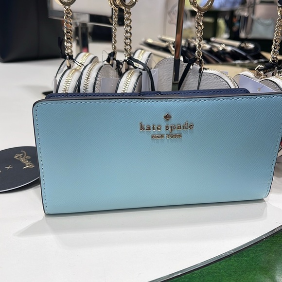 Kate Spade Madison Large Slim Bifold Wallet
Blue Glow 
NWT - Picture 8 of 16